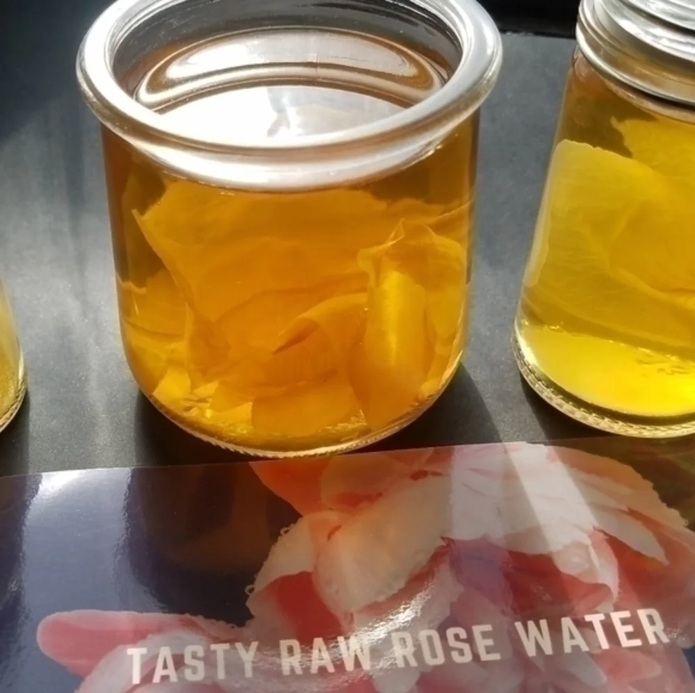 Tasty Organic Raw White Rose Water